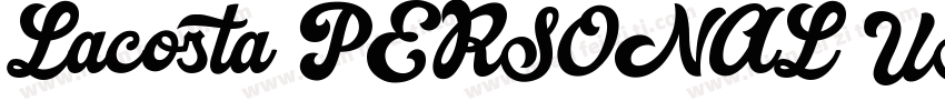 Lacosta PERSONAL USE字体转换